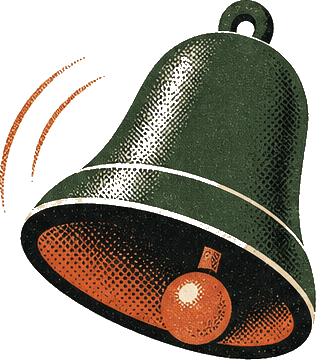 Illustration of a ringing bell